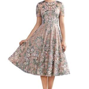 NWT Andrea and Leo A1007 tea length dress- Size 2